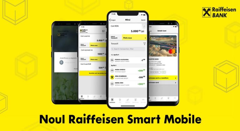 Utilizator confruntându-se cu o eroare de conexiune în aplicația Raiffeisen Smart Mobile