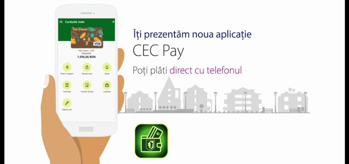 Depanare erori și plăți NFC aplicația CEC Pay Un utilizator cu telefonul mobil întâmpinând o eroare în aplicația CEC Pay la magazin